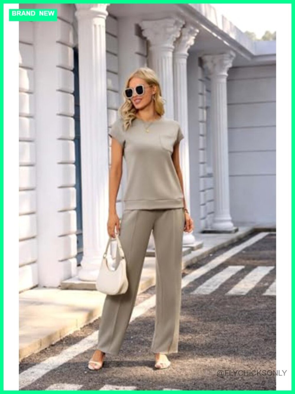 Women's 2 Piece Lounge Set Summer Casual Outfit - Picture 2 of 6